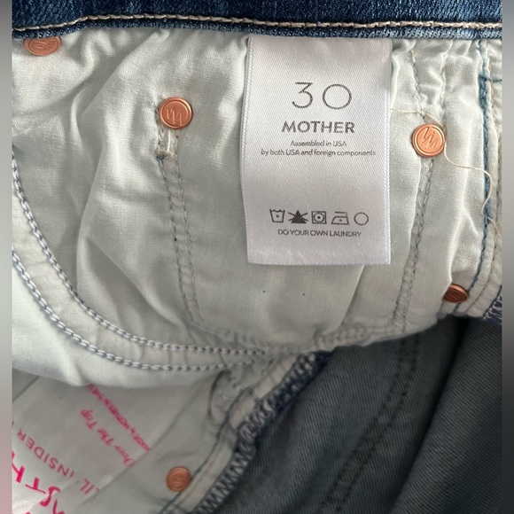 MOTHER Petite Lil' Insider Flood in Over The Top Wash Size 30P Inseam 27” NWT - Picture 10 of 13